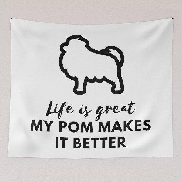 Item preview, Life is great my pom makes it better black designed and sold by kyds.