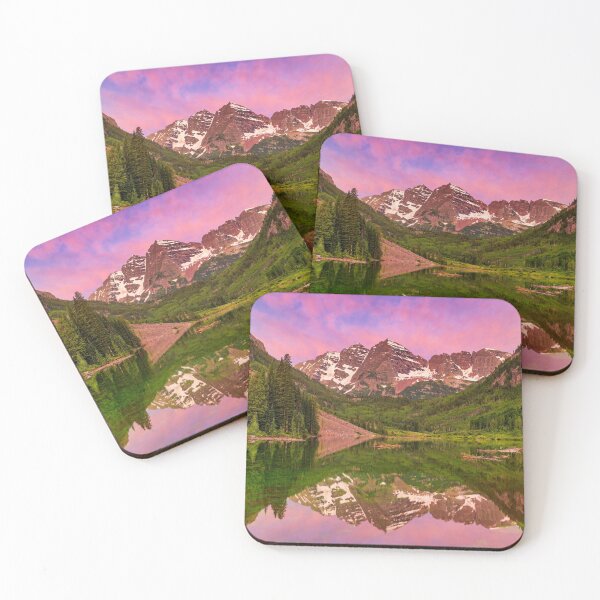 Item preview, Maroon Bells Reflecting in Maroon Lake at Sunrise, near Aspen, Colorado, USA designed and sold by Tom  Mackie.