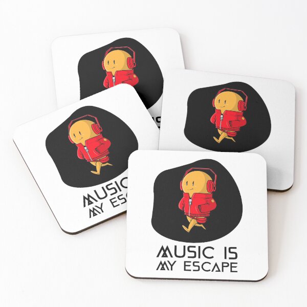 Item preview, MUSIC IS MY ESCAPE designed and sold by Hardstyle-Tees.
