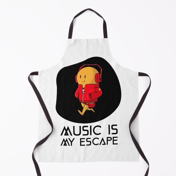Item preview, MUSIC IS MY ESCAPE designed and sold by Hardstyle-Tees.