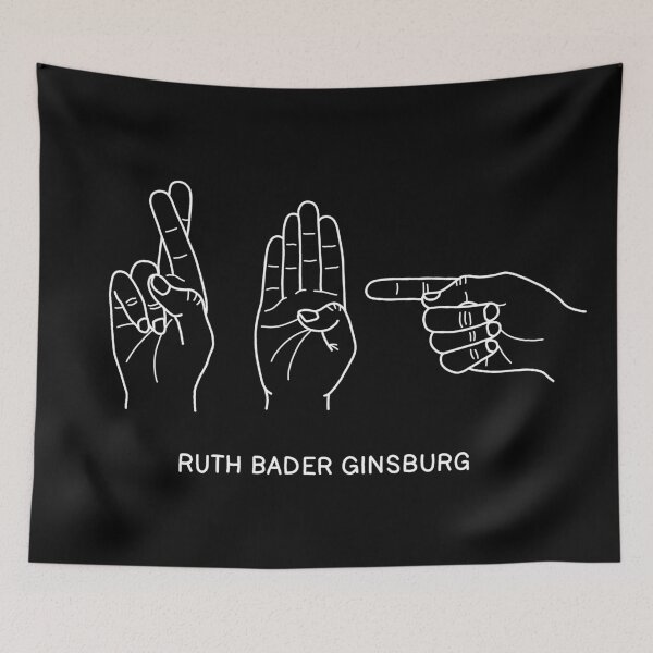 Item preview, Ruth Bader Ginsburg ASL designed and sold by ValentinaHramov.