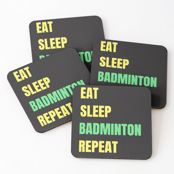Item preview, Eat Sleep Badminton Repeat designed and sold by vibrantyy.