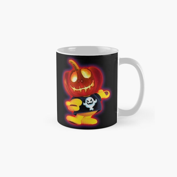 Halloween Pumpkin Head Ted by OrganicBeej Classic Mug