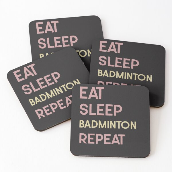 Item preview, Eat Sleep Badminton Repeat Distressed designed and sold by vibrantyy.