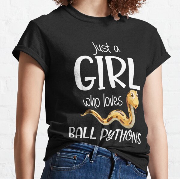 Just A Girl Who Loves Ball Python Women Snake Pet Lovers  Classic T-Shirt