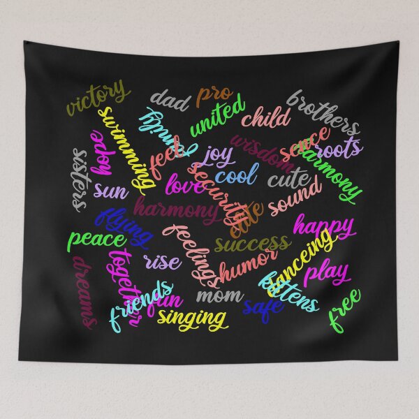 Item preview, RGB Positive Word cloud! T-Shirt designed and sold by Henri Vellart.