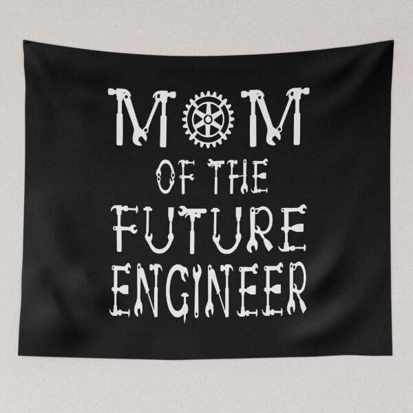 Item preview, Mom Of The Future Engineer Kids Mechanic Birthday Party graphic designed and sold by Grabitees.
