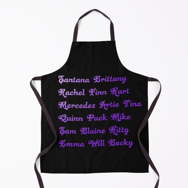 Item preview, Glee - main characters names designed and sold by Pline88.