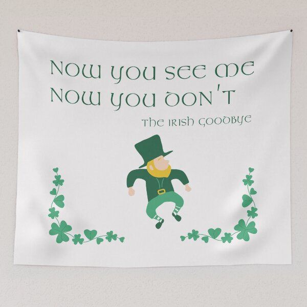Item preview, The Irish Goodbye T-shirt  designed and sold by Wanderers'  Arcadia.