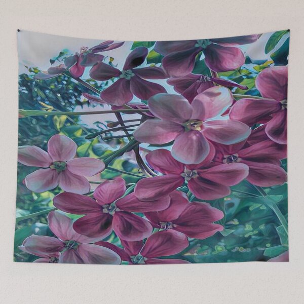Item preview, Pink Cosmos Flowers Fine Art designed and sold by Indra Agrawal.