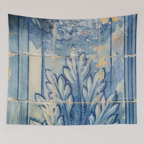Item preview, Antique Portuguese Azulejo - Centuries Old Traditional Tiled Wall Picture designed and sold by Georgia Mizuleva.