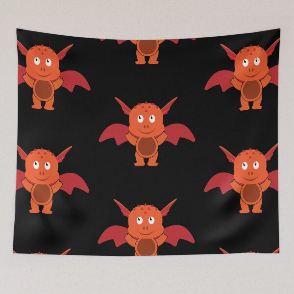 Item preview, Dragon Dragon Monster Lizard Saurian Fantasy Fable Fire Breathing Child Kids Baby Gift Idea designed and sold by Mark Sukra.
