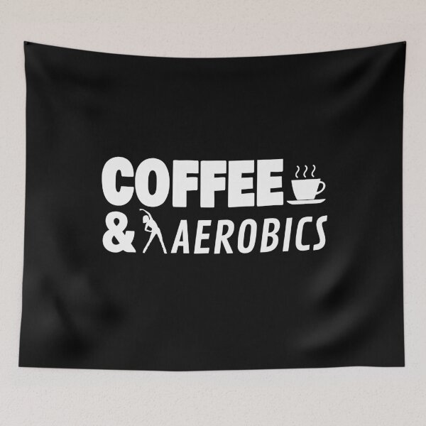 Artikelvorschau, Kaffee & Aerobic Pose entworfen und verkauft von jacks-tees.