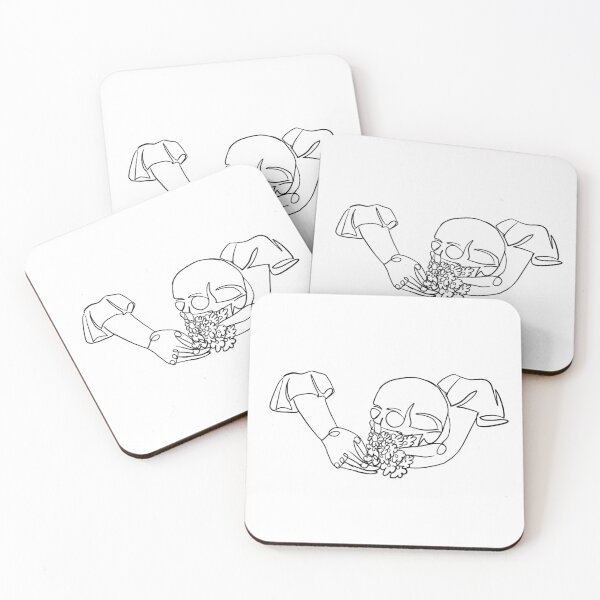 Item preview, skull flowers (white) designed and sold by daifantazis.