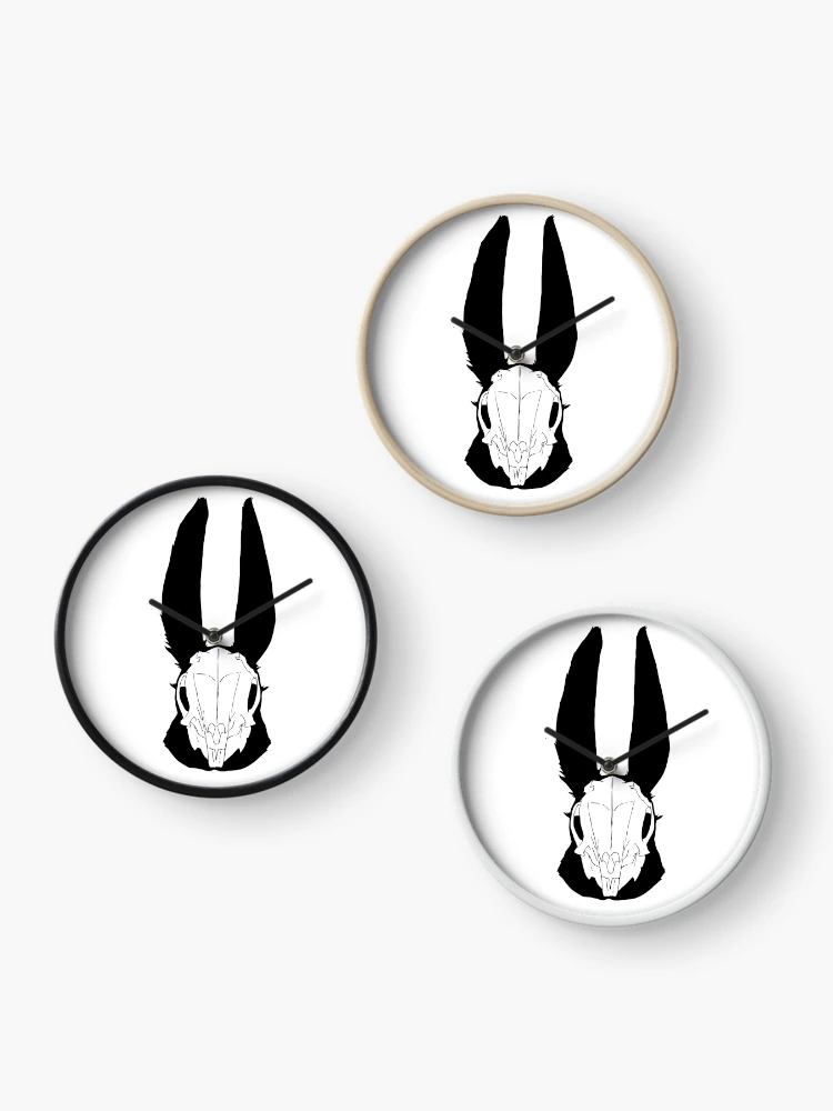 Thumbnail 3 of 4, Clock, Rabbit Skull - Rabbit Skull designed and sold by ETNIAX  ART.