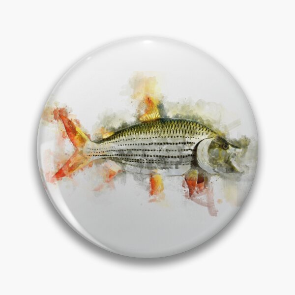 Item preview, Goliath African TigerFish Watercolor Art for the Extreme Anglers / Gifts for Fisherman designed and sold by Naumovski.