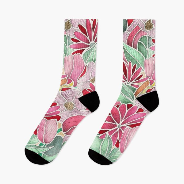 Item preview, Blossoming - a hand drawn floral pattern designed and sold by Perrin Le Feuvre.