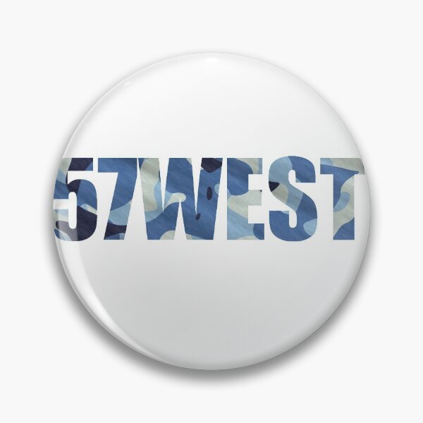57WEST - Blue Camo Pin