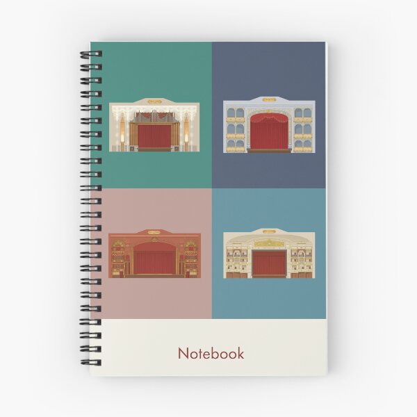 Item preview, London Theatres Notebook designed and sold by icecreamatthe.