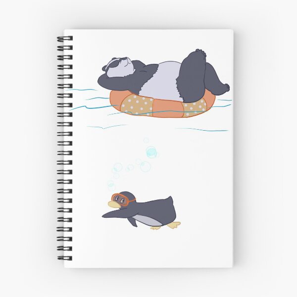 Item preview, Penguin and Panda go for a swim designed and sold by ERNorman.