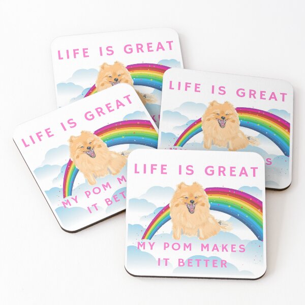 Item preview, Life is great my pom makes it better Rainbow designed and sold by kyds.