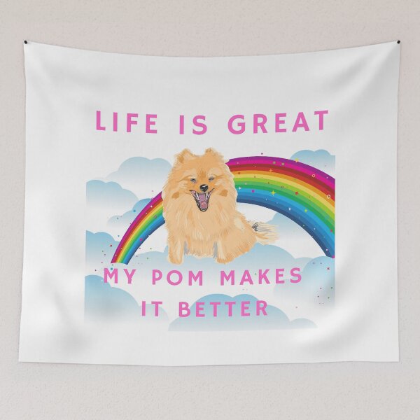 Item preview, Life is great my pom makes it better Rainbow designed and sold by kyds.