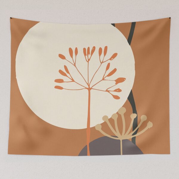 Item preview, elegant abstract minimal flower designed and sold by Aimen  Toor.