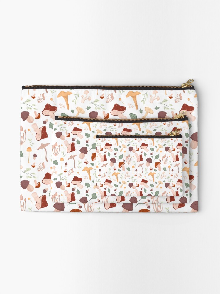 Thumbnail 2 of 4, Zipper Pouch, Mushroom pattern designed and sold by Sandramartins.