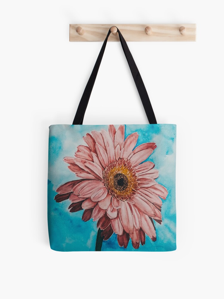 Bolsa de tela «Diseño de flor de gerbera rosa» de hanamarigarcia | Redbubble