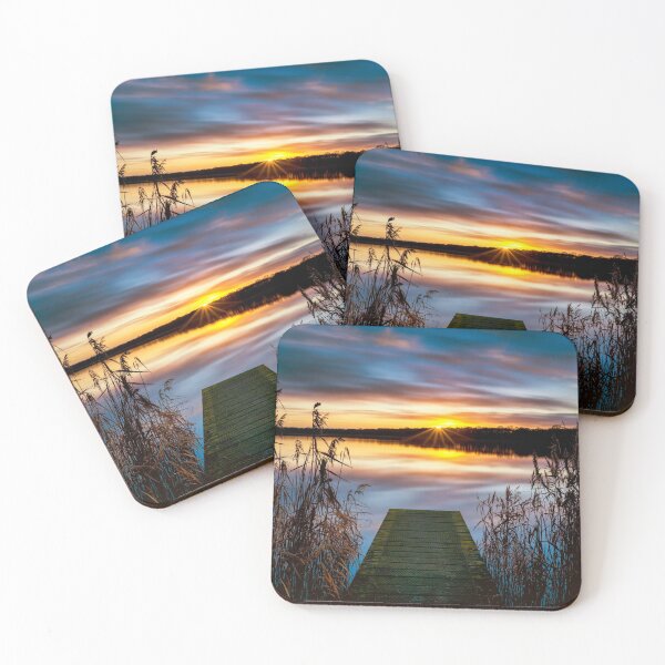 Item preview, Jetty at Sunset, Norfolk Broads National Park, Norfolk, England designed and sold by Tom  Mackie.