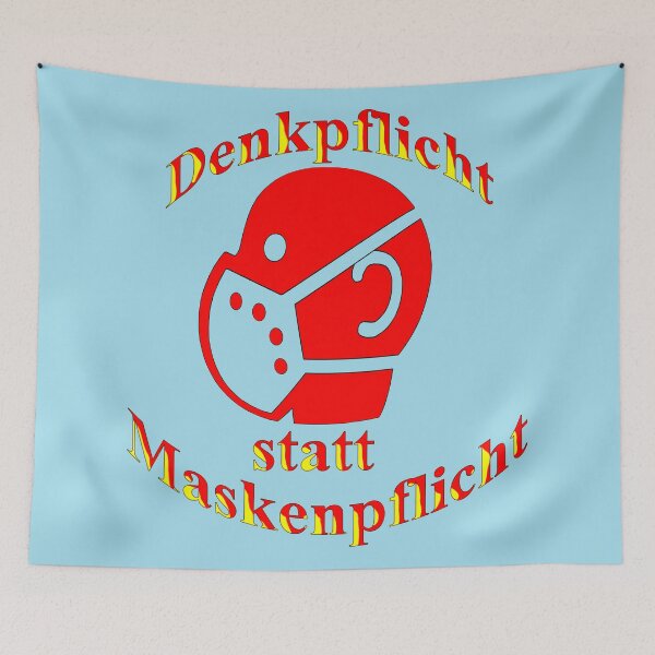 Item preview, Obligation to think instead of a mask requirement designed and sold by ARTmanhART.