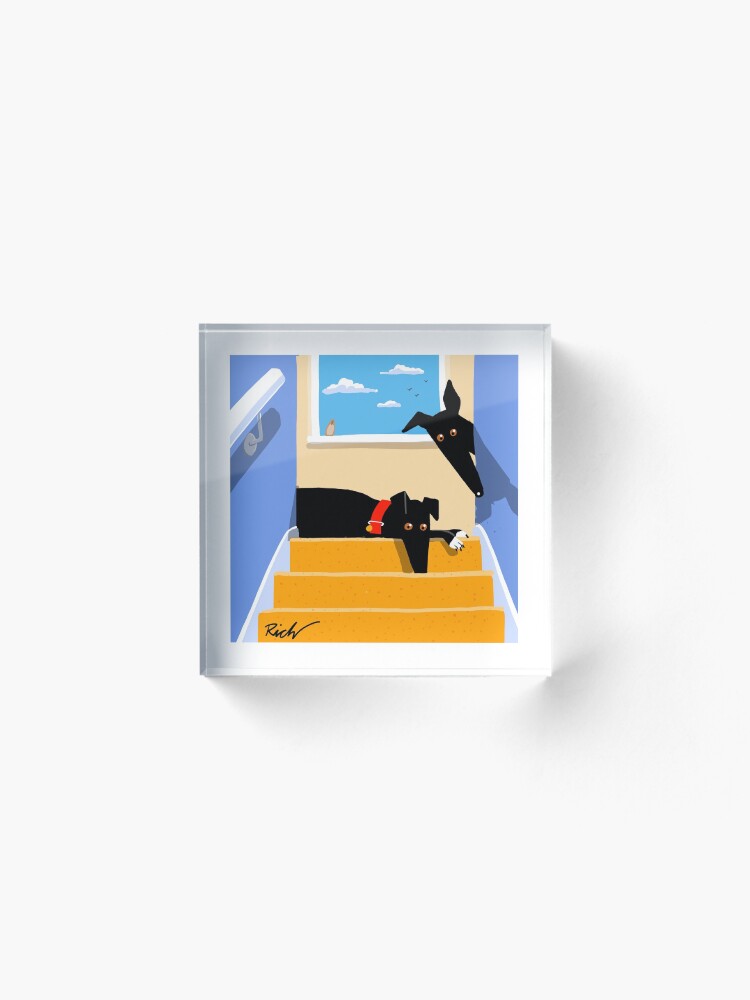 Alternate view of The Hounds at the Top of the Stairs Acrylic Block