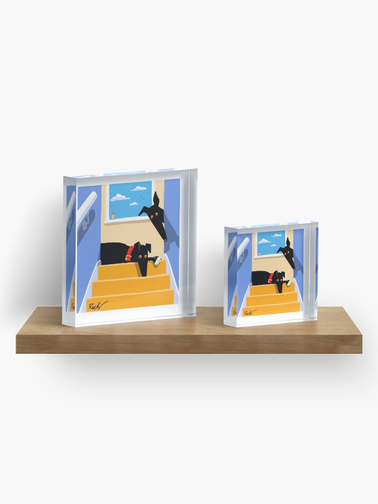 Alternate view of The Hounds at the Top of the Stairs Acrylic Block