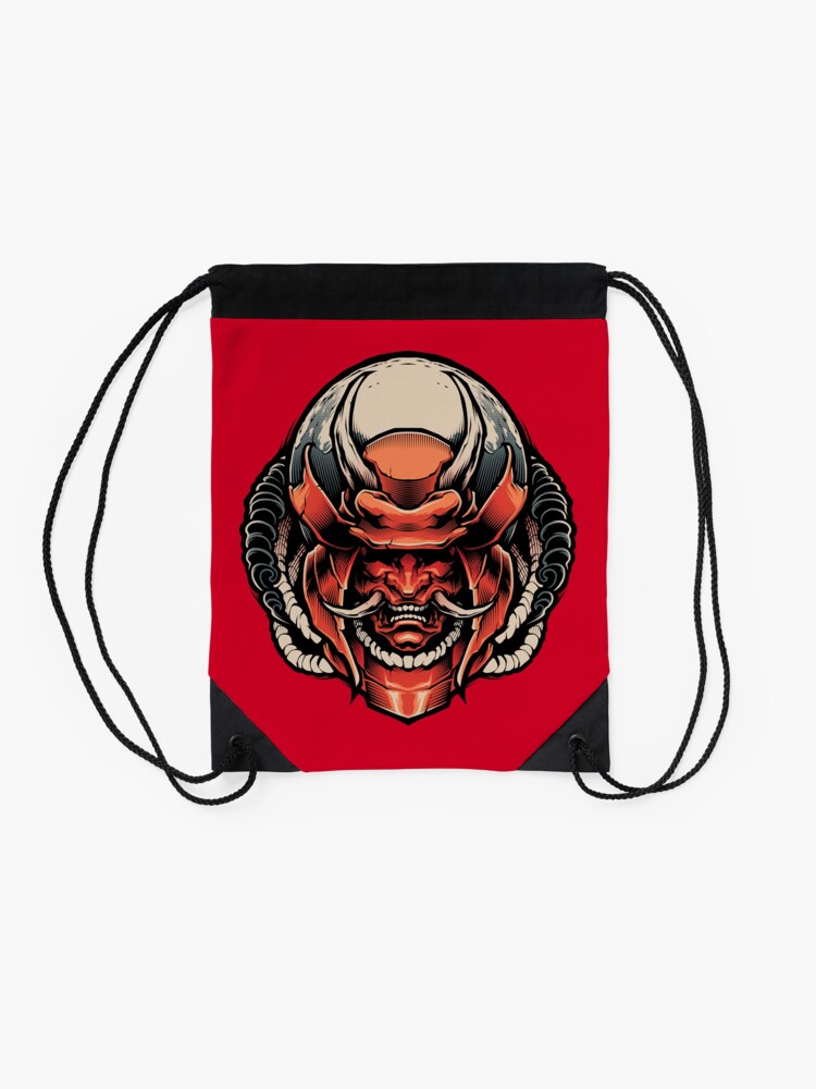 Alternate view of HANNYA SAMURAI DEMON Drawstring Bag
