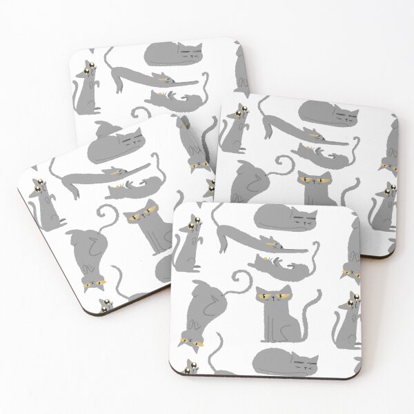 Item preview, Gray Cat Pattern designed and sold by Lara Anderholm.