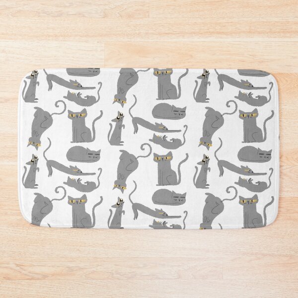 Item preview, Gray Cat Pattern designed and sold by Lara Anderholm.
