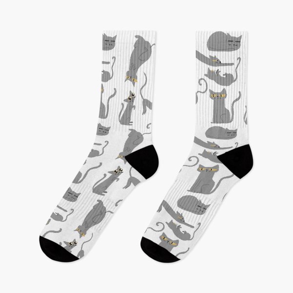 Item preview, Gray Cat Pattern designed and sold by Lara Anderholm.