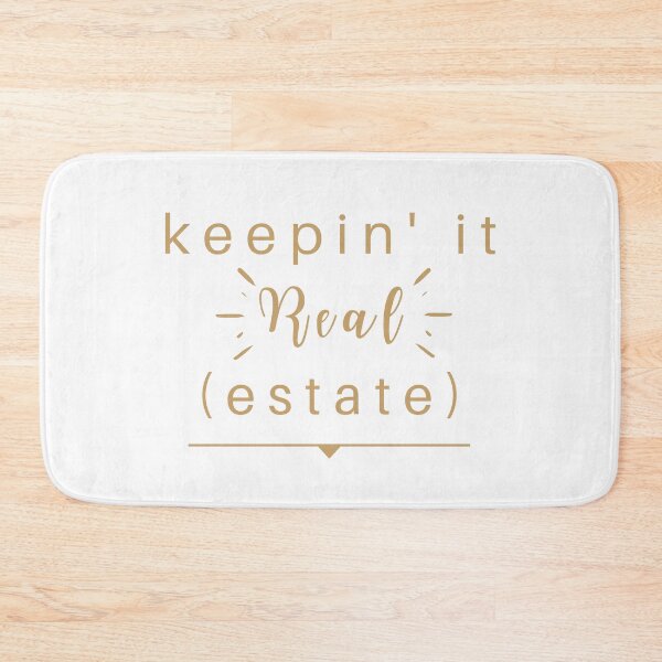Item preview, gold KEEPING IT REAL ESTATE designed and sold by FourNuns.