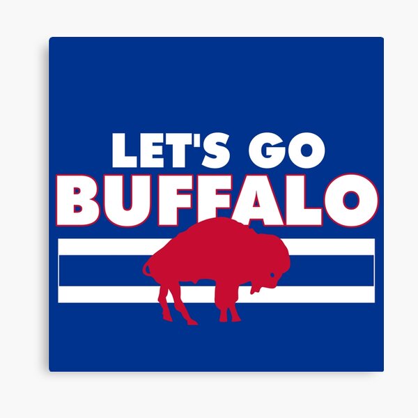 Buffalo Bills Black Background Emblem – GL Canvas Print Art