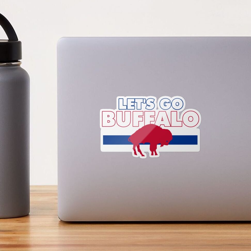 let's go buffalo Sticker for Sale by NovaTees