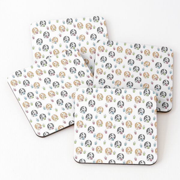 Artikelvorschau, Bunny Bubble Tea Pattern entworfen und verkauft von BiscuitSnack.