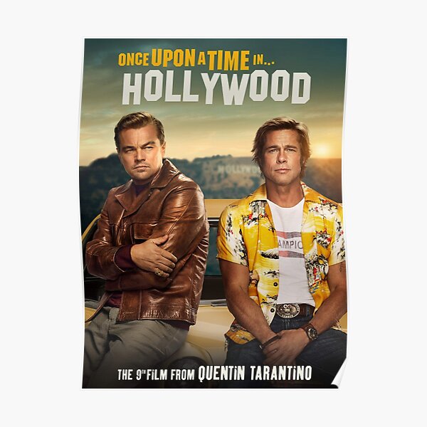 once upon a time in hollywood poster