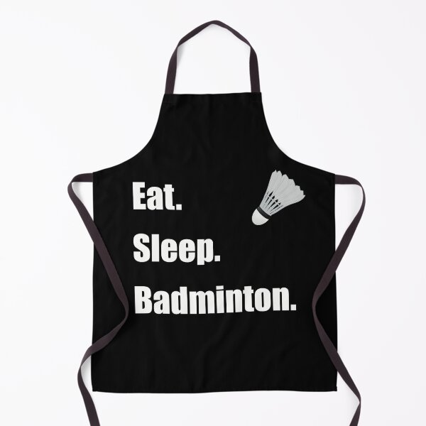 Item preview, Eat Sleep Badminton with shuttlecock in white designed and sold by ToriaScarlett.