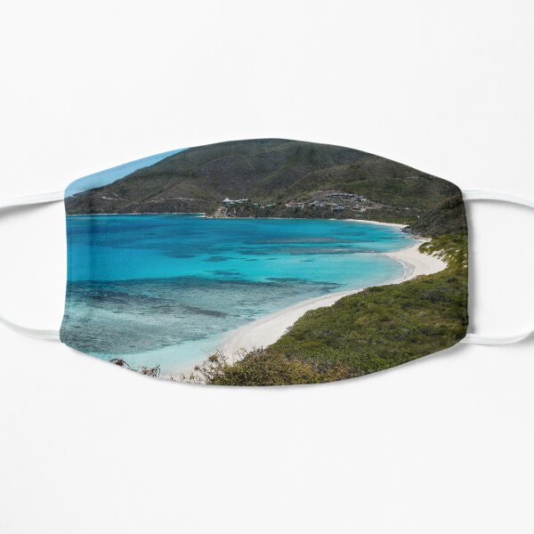 Caribbean Beach for One Person Flat Mask