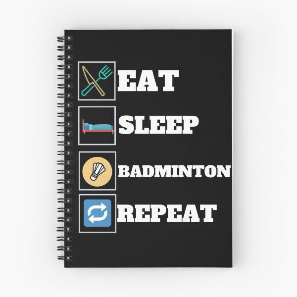 Item preview, Eat Sleep Badminton Repeat designed and sold by Quadghouls.