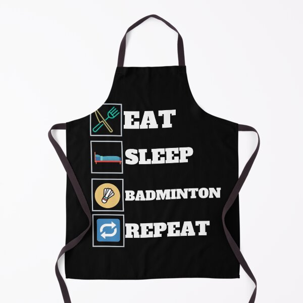 Item preview, Eat Sleep Badminton Repeat designed and sold by Quadghouls.