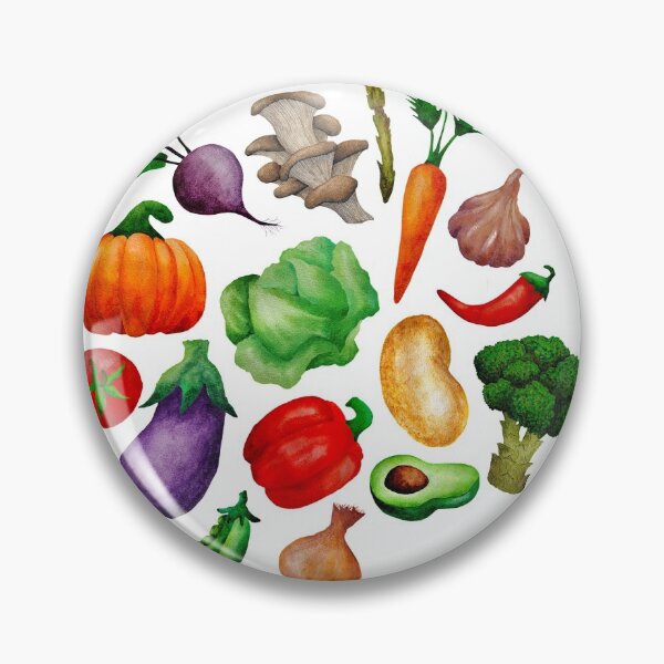 Item preview, Watercolour Vegetables  designed and sold by Suburban Workshop.