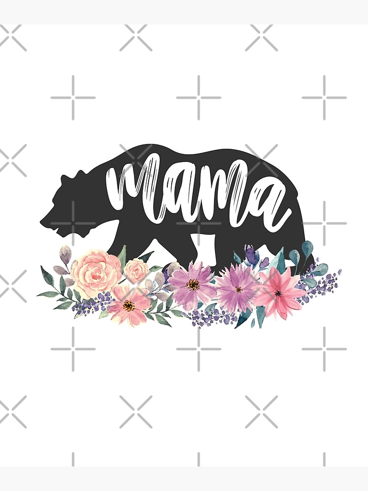 Mama Bear Floral | Postcard