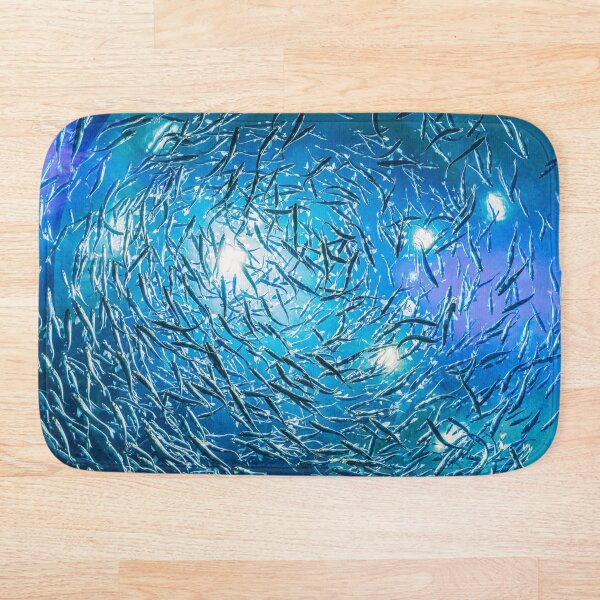 Item preview, Deep Bue Ocean Schooling Fish  designed and sold by Toonsie.
