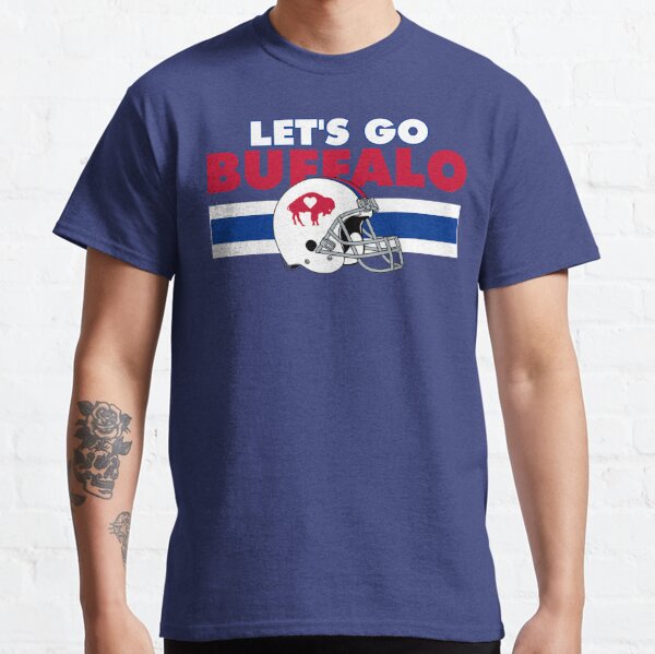 Buffalo Bills Throwback Helmet  Retro Buffalo Bills T-Shirt – HOMAGE